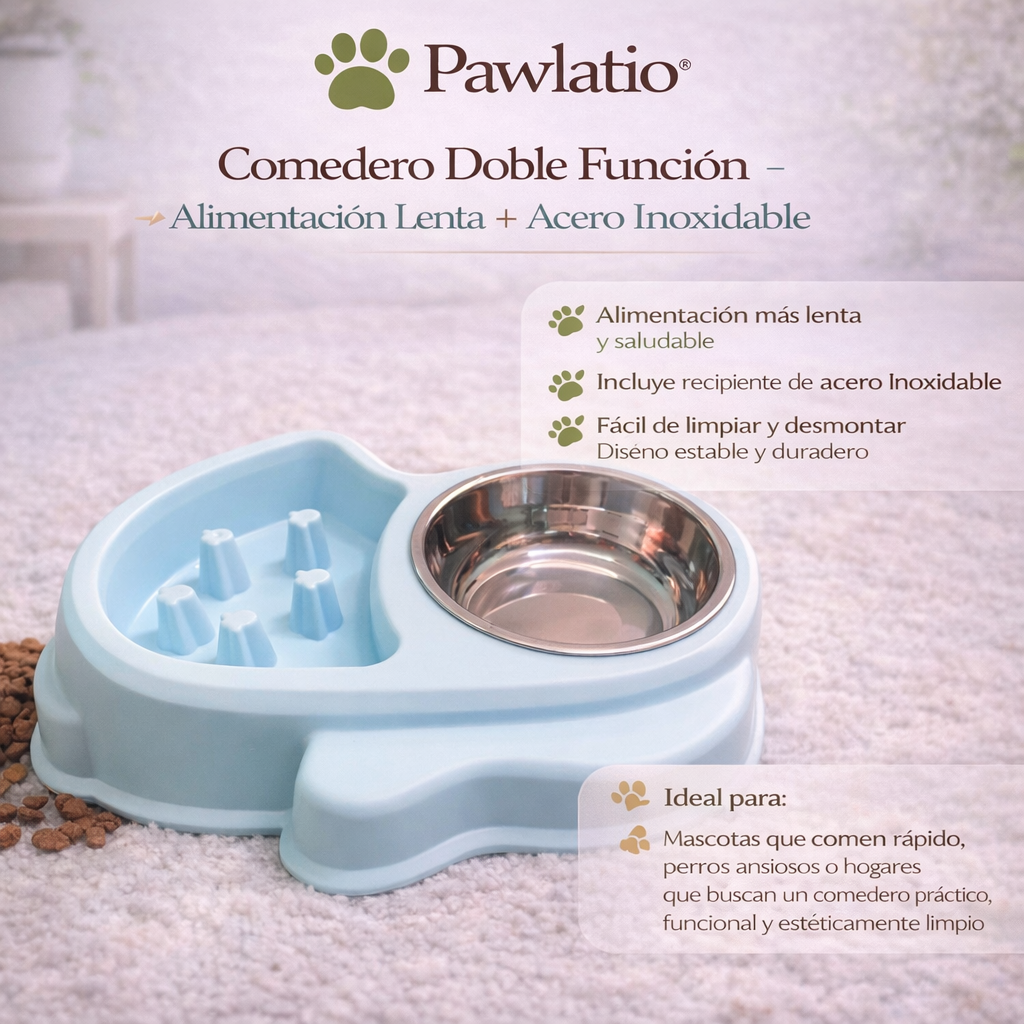 Comedero Pawlatio Doble Función