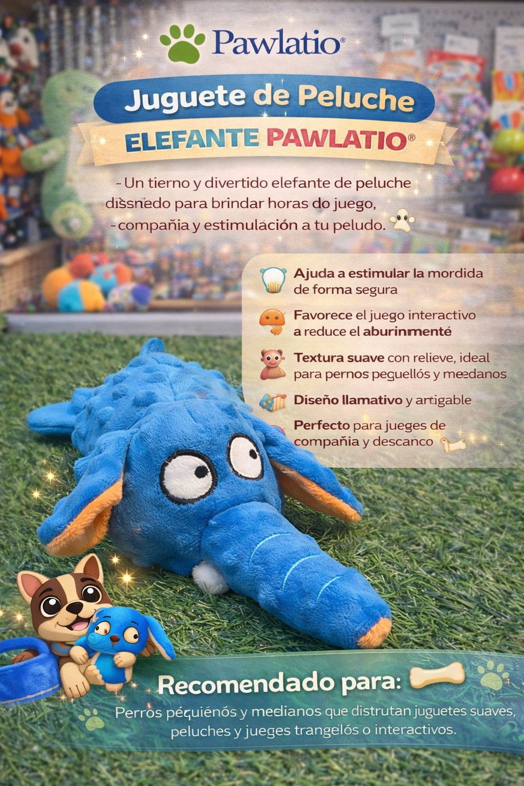 🐘 Juguete de Peluche Elefante Pawlatio®