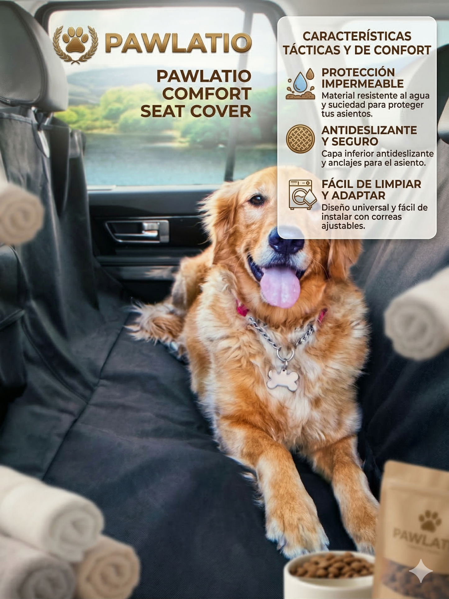 PAWLATIO COMFORT SEAT COVER