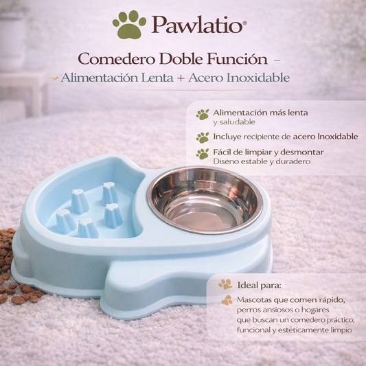 Comedero Pawlatio Doble Función