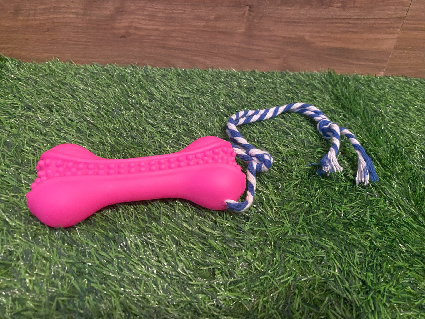 🦴 Juguete Mordedor para Perros con Cuerda – Resistente y Divertido