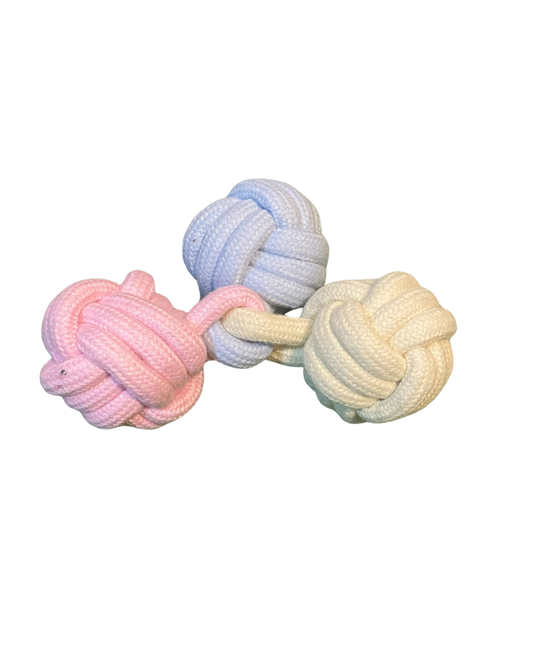 🐾 Pawlatio – Juguete de Cuerda Triple Nudo Pastel