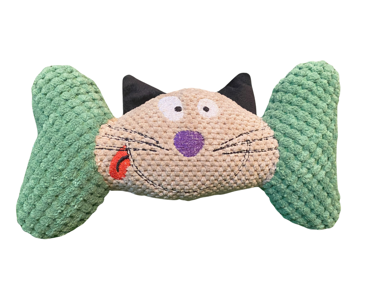 🐱 Juguete de Peluche para Perros – Gatito Dumbbell Pawlatio