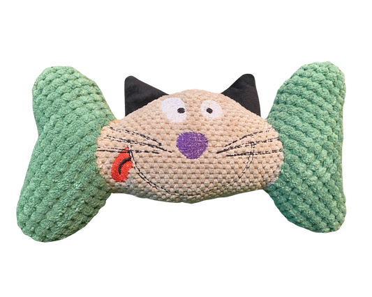 🐱 Juguete de Peluche para Perros – Gatito Dumbbell Pawlatio