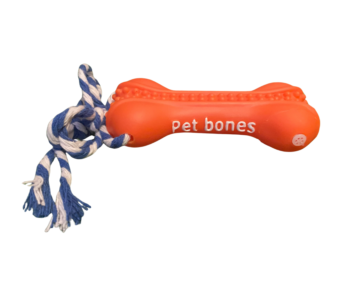 🦴 Juguete Mordedor para Perros con Cuerda – Resistente y Divertido