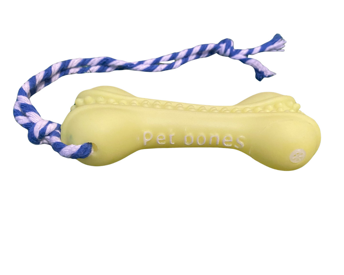 🦴 Juguete Mordedor para Perros con Cuerda – Resistente y Divertido