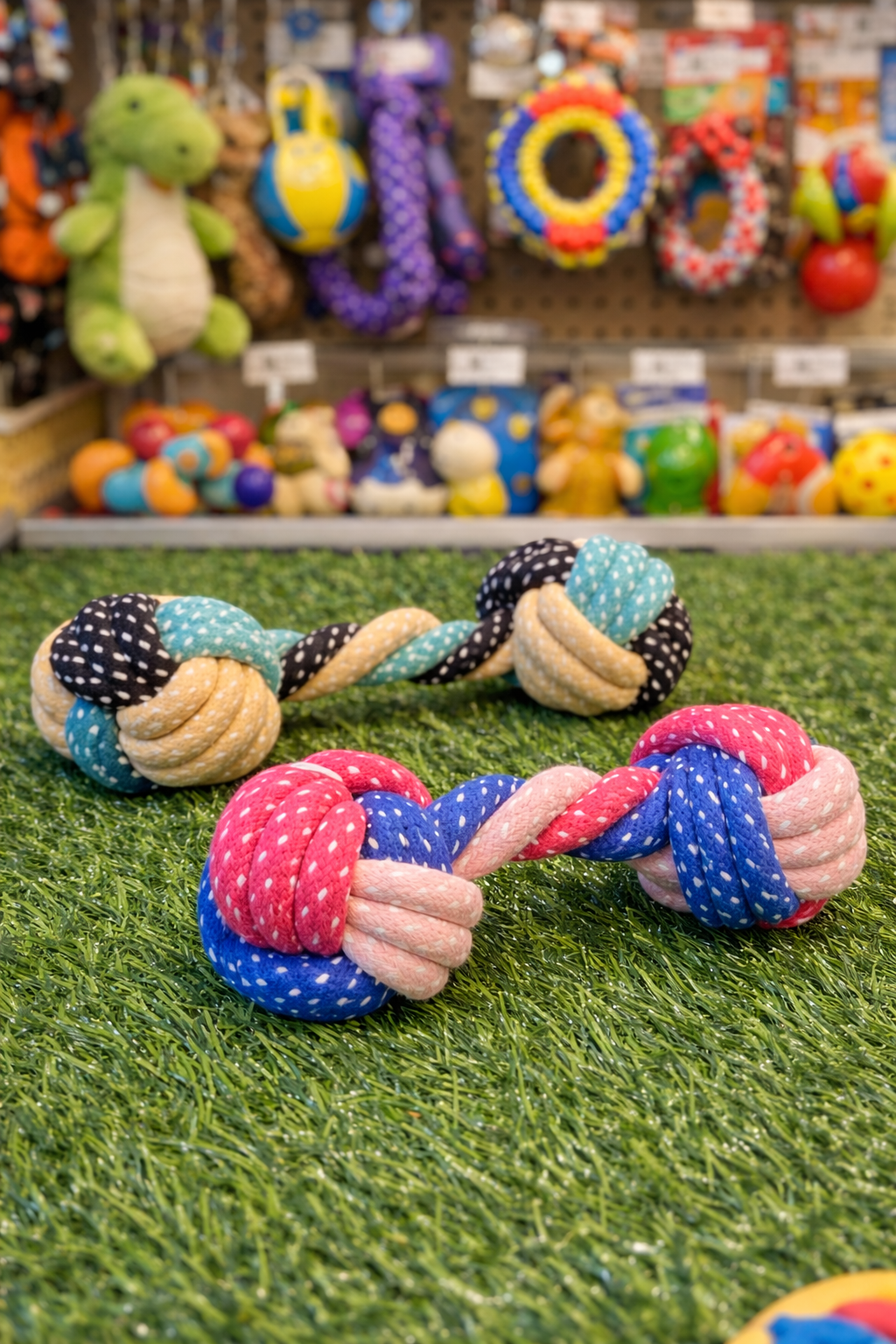 🐾 Juguete de Cuerda Pawlatio® – Doble Bola Trenzada