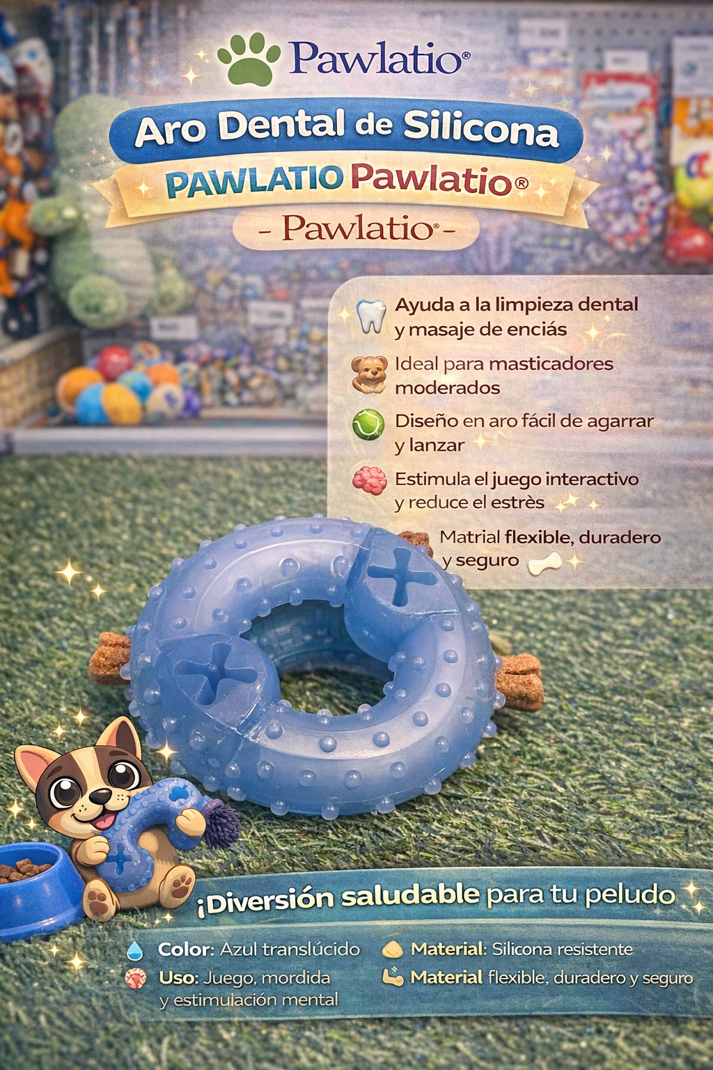 🐾 Aro Dental de Silicona Pawlatio®
