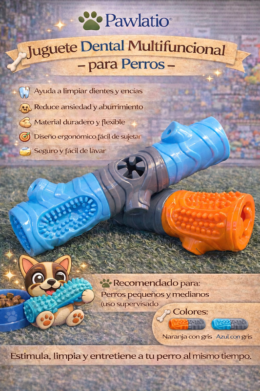 🦴 Juguete Dental Multifuncional para Perros