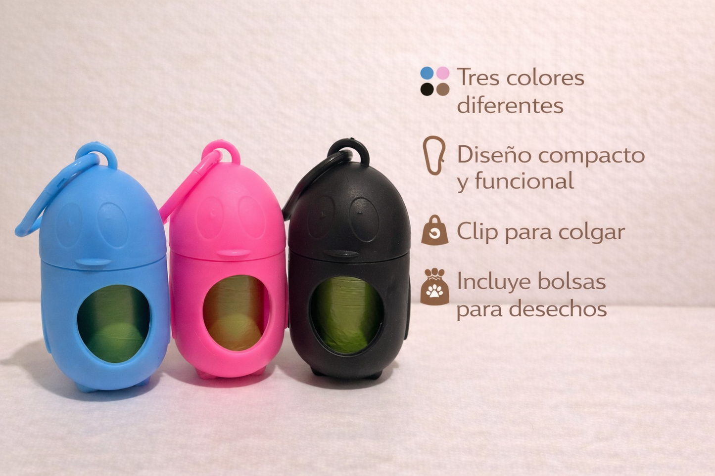 KIT BOLSA Y PORTA BOLSAS HIGIÉNICAS